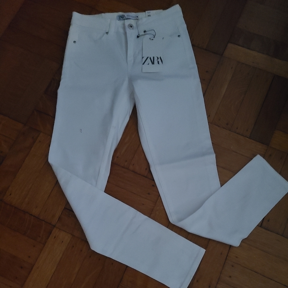Zara new w tags white skinny jeans hp🔥🔥🔥🔥 - Picture 7 of 7